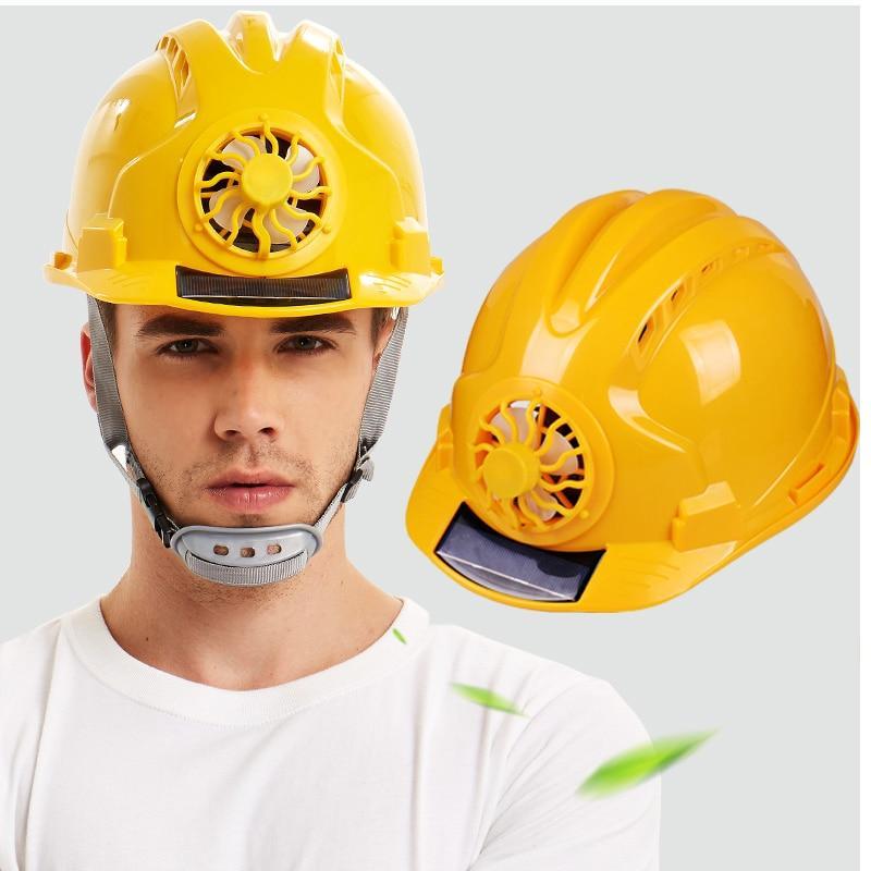 Solar Construction Hard Hat With Fan