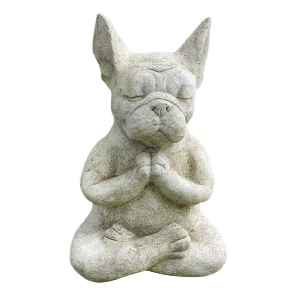 Meditating French Bulldog Statue - Image 2