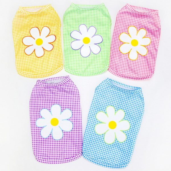 2022 NEW Cat Summer Fashion Flower Vest - Image 6