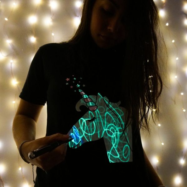 Luminous Unicorn T-Shirt For Girls - Image 3