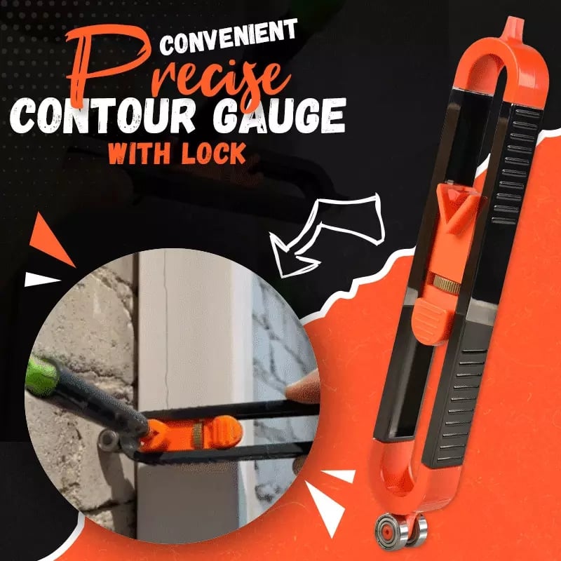 Precise Contour Gauge With Lock