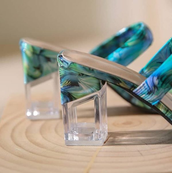 2022 NEW Women's Summer Fashion Transparent Heels Sandals - Image 12