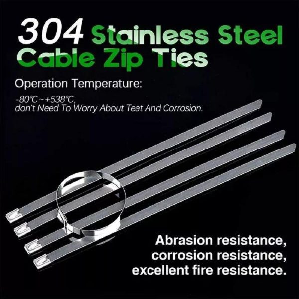 Stainless Steel Cable Zip Ties - Image 2