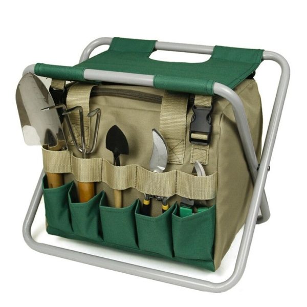 Folding Gardening Chair With Bag - Image 2