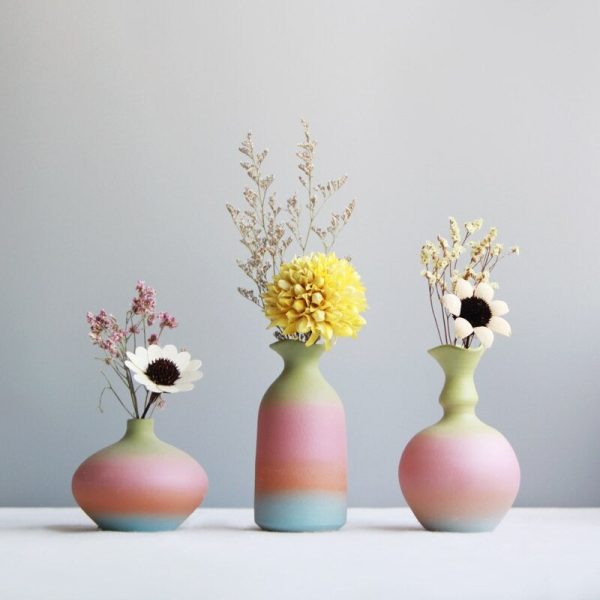 Modern Rainbow Ceramic Vase - Image 3