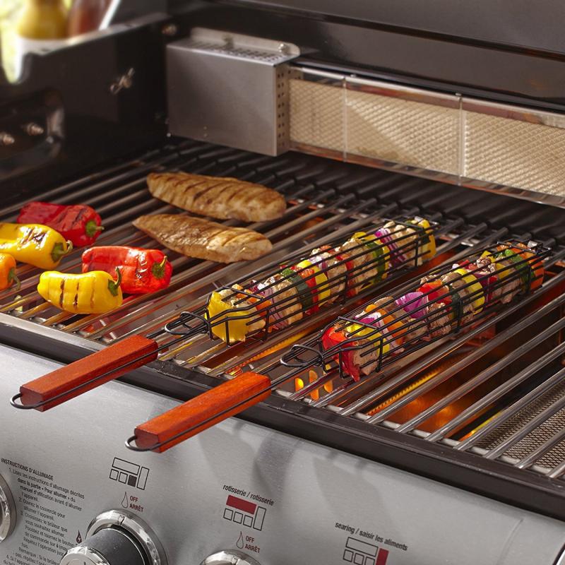 KabobMaster-Reusable Kabob Grill Basket