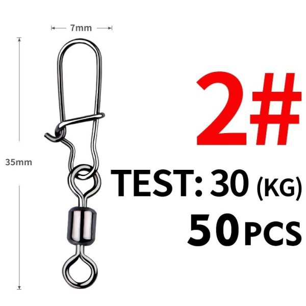 Rolling Barrel Fishing Swivels - Image 2
