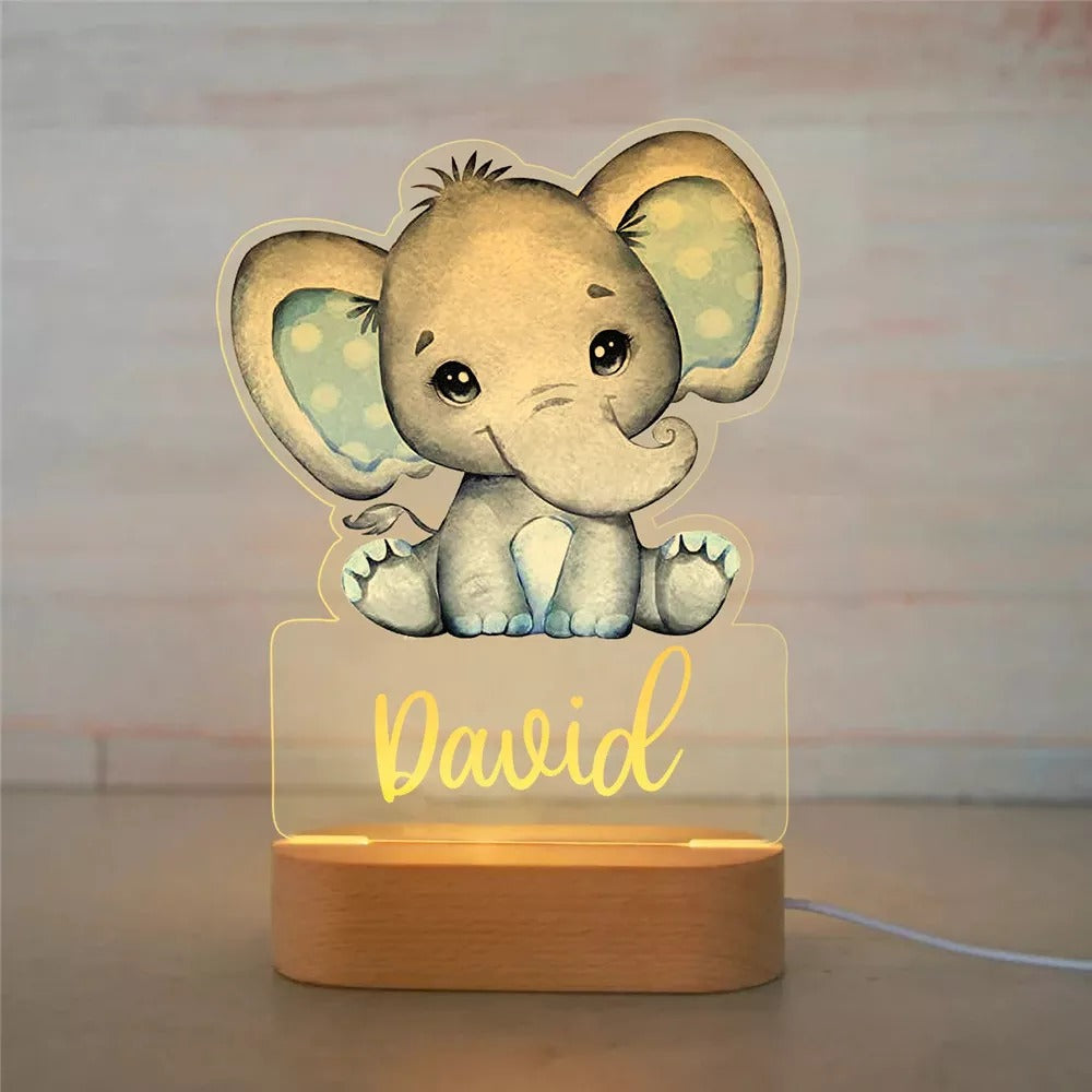 2_eb60b324-9ebe-4b4c-956f-bb4e14c1a35c Personalized Name Animals Night Light