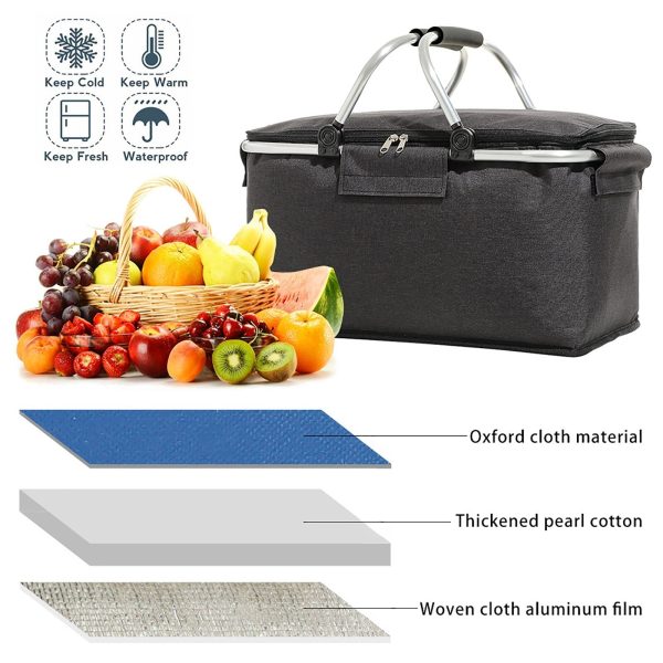 Camping Folding Thermal Cooler Bag - Image 9