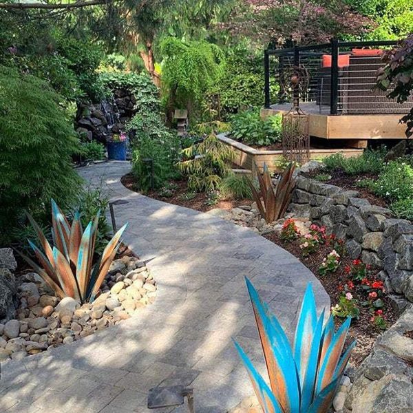 DIY Metal Agave Leaves Art Garden Decoration - Image 3