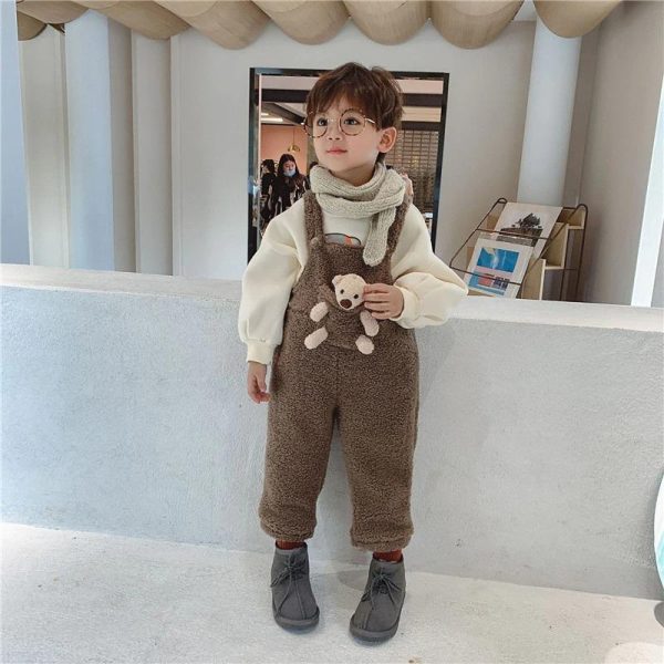 Teddy Overalls Kid Set - Image 4