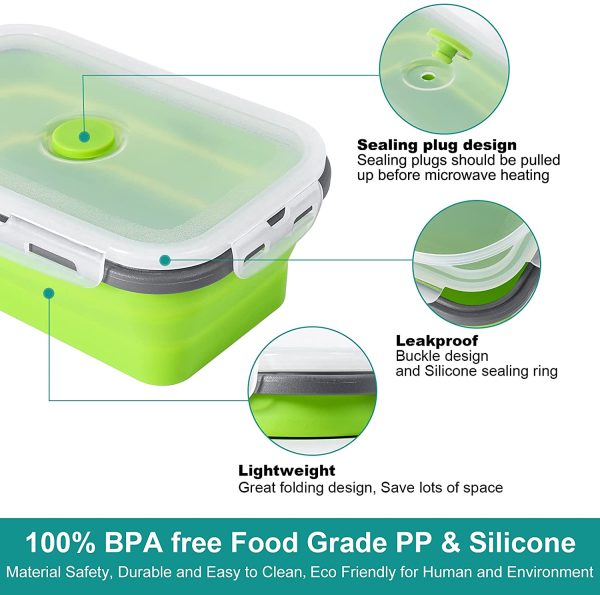 Foldable Silicone Food Container - Image 3