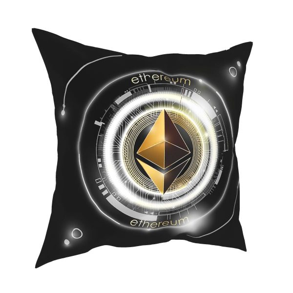 Cryptocurrency Ethereum Pillow Cover - Image 2