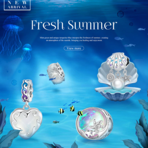 Ocean Series Natural Pearl Shell Charms Beads