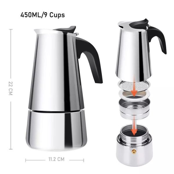 Stainless Steel Coffee Pot - Image 4