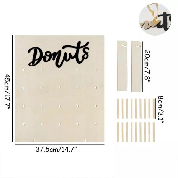 Wooden Donut Wall Stand - Image 4