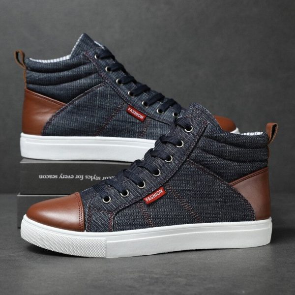 Casual Men's High-Top Sneakers - Image 2