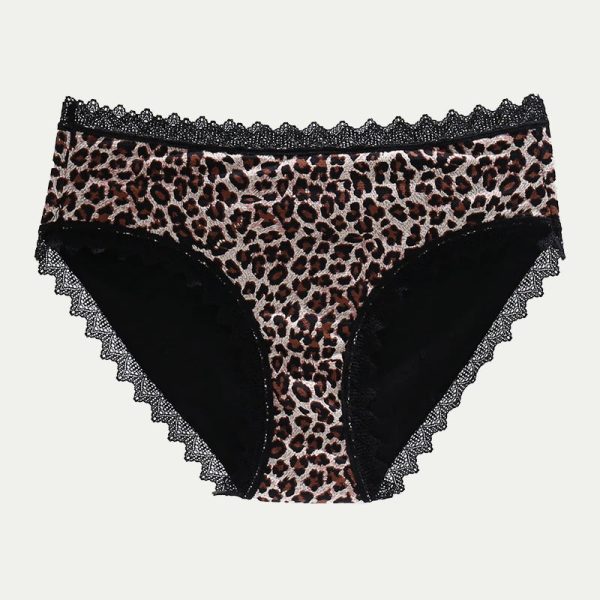 New Four Layer Leopard Leakproof Menstrual Panties - Image 2