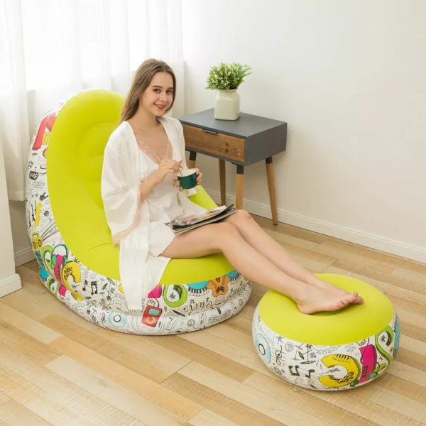 Cartoon Graffiti Inflatable Lazy Bag - Image 3