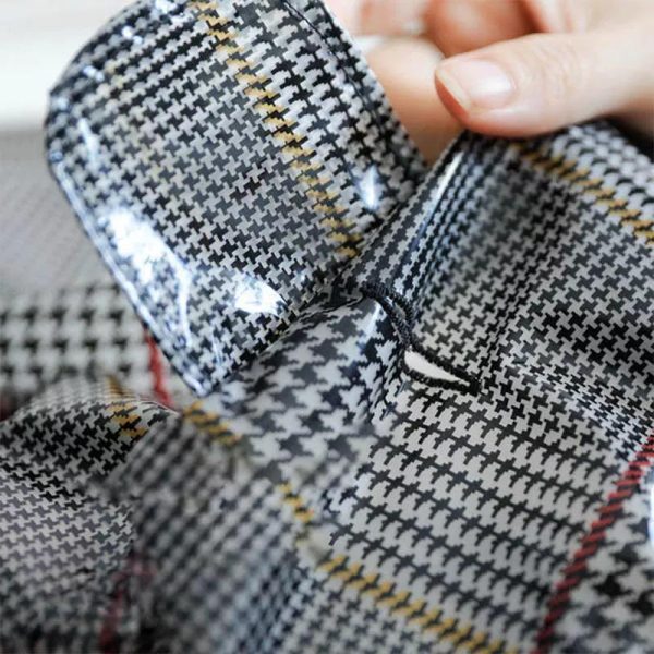 Camo Plaid French Bulldog Raincoat - Image 6