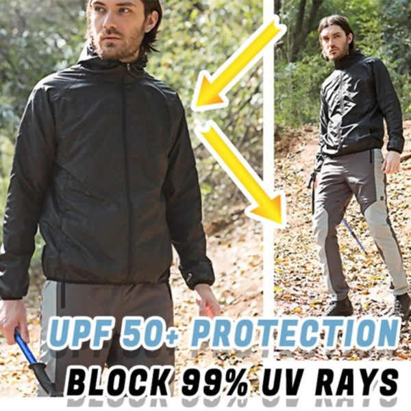 Casual Collapsible Windbreaker Jacket - Image 3