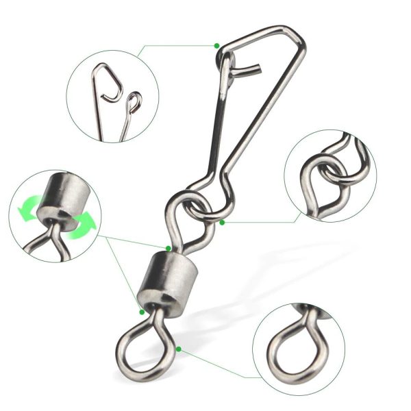 Rolling Barrel Fishing Swivels - Image 3