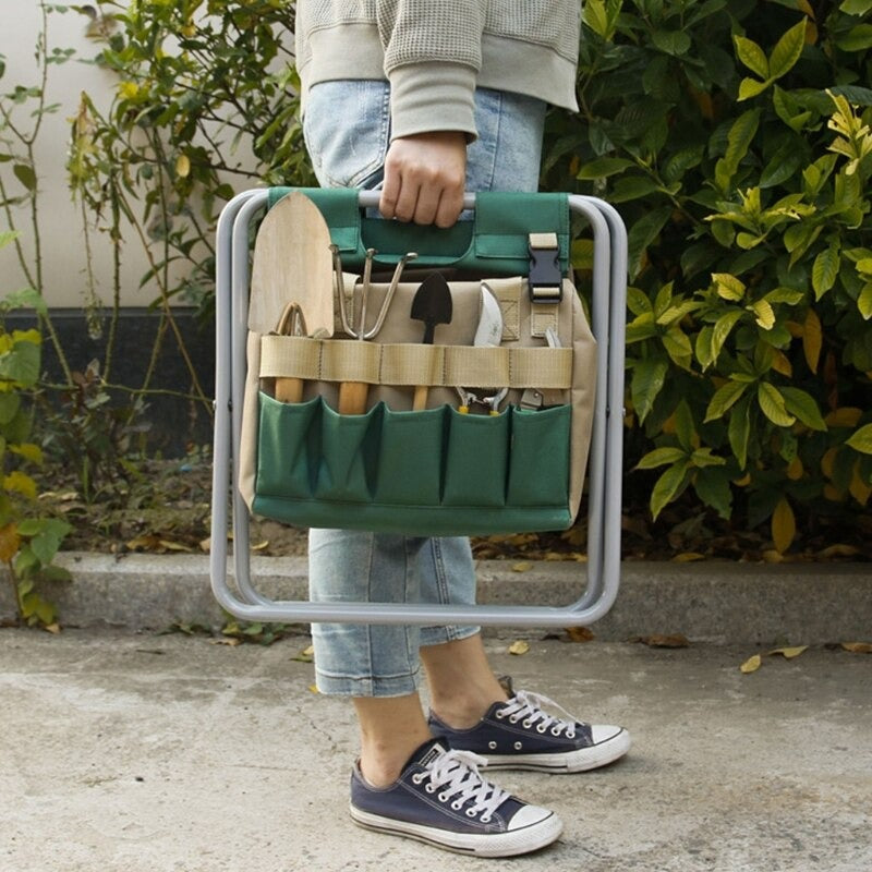 Folding Gardening Chair With Bag