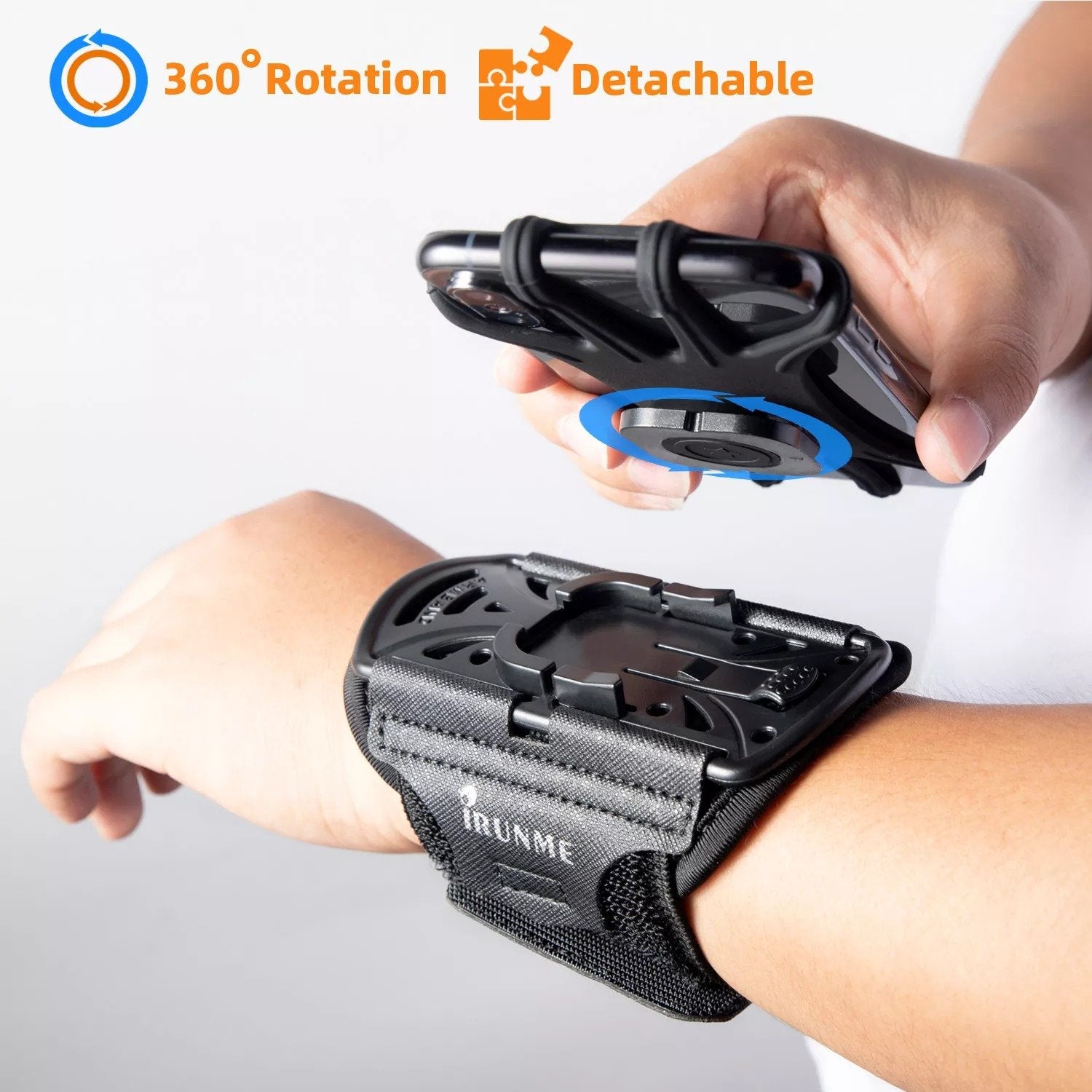 Removable Rotating Phone Wristband