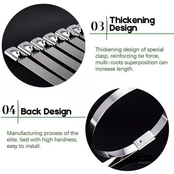 Stainless Steel Cable Zip Ties - Image 4