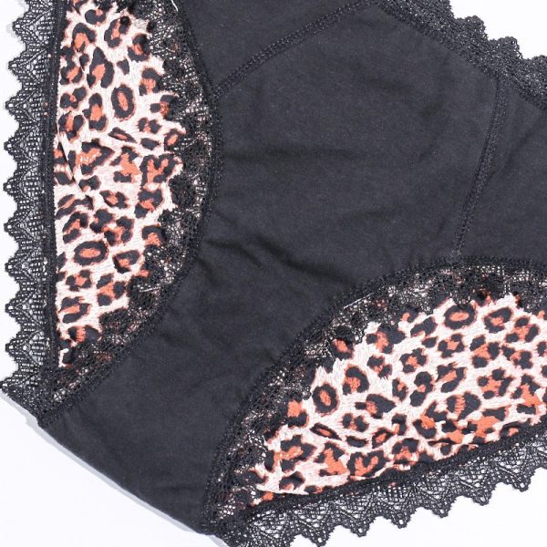 New Four Layer Leopard Leakproof Menstrual Panties - Image 5