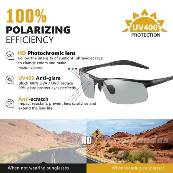 Photochromic Polarized Sunglasses - Image 3