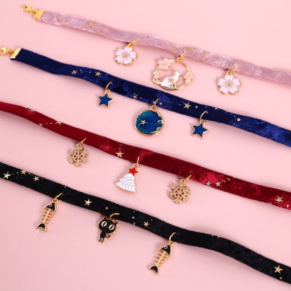 Fashion Velvet Cat Collar - Image 3