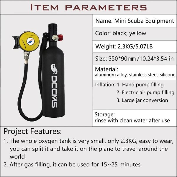 Mini Diving Oxygen Tank - Image 3