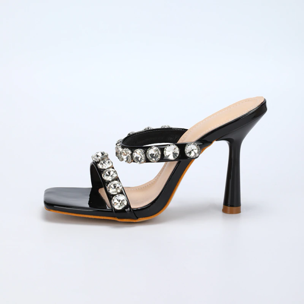 2022 NEW Luxury Women's Rhinestones Crystal High Heels Sandals - Image 10
