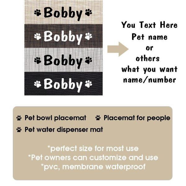 Personalized Pet Bowl Mat - Image 5