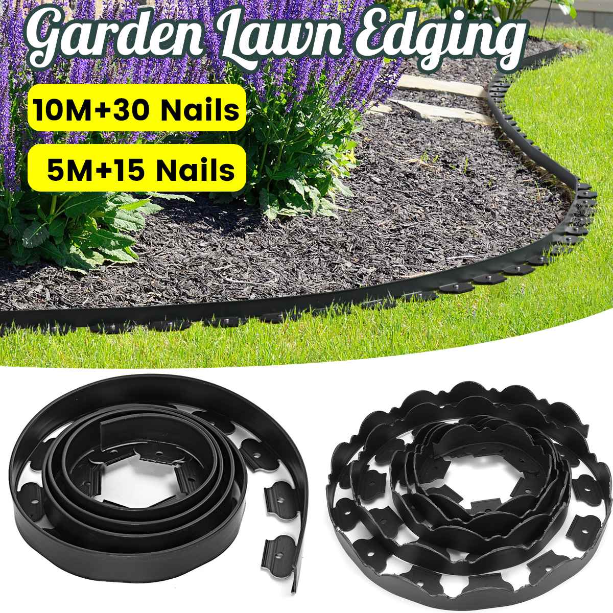 Garden Lawn Edging Kit Set