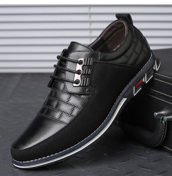 Fashion Casual Men Leather Shoes - Image 3