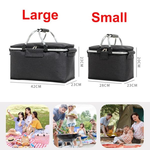 Camping Folding Thermal Cooler Bag - Image 13