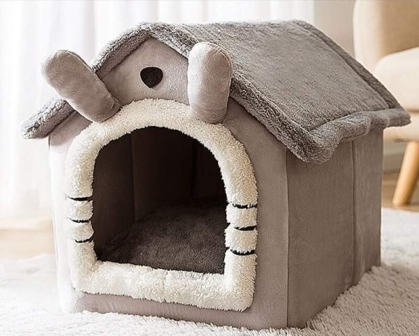 Foldable Cozy Pet Bed House - Image 2