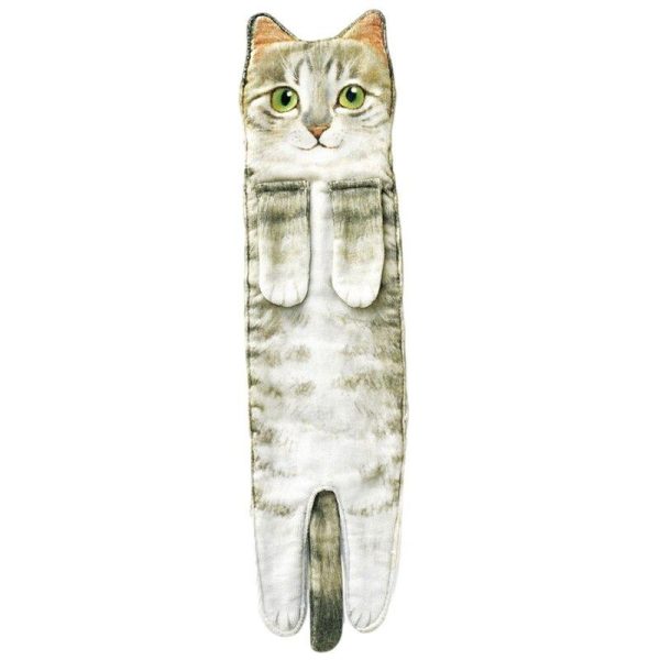 Long Cat Shaped Towels - Image 2