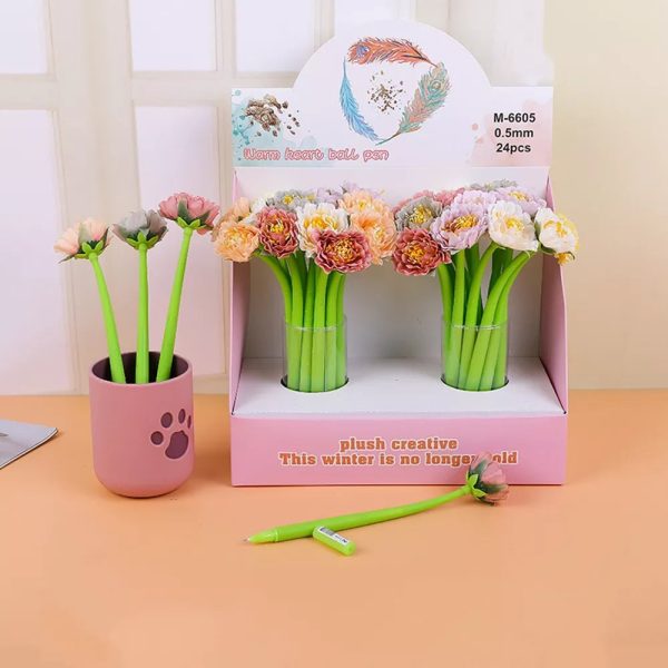 Creative Rose Flower Silicone Pen - Image 2