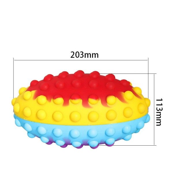 Rugby Pop Bubble Fidget Ball Toy - Image 2