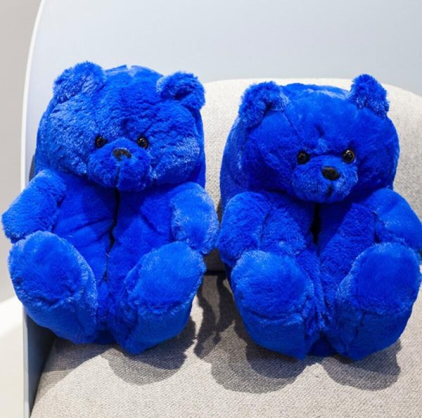 Women's Teddy Bear Plush Slippers - Image 2