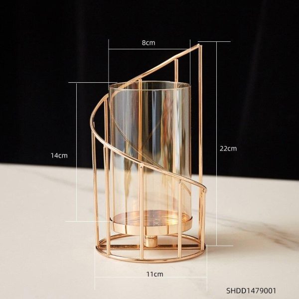 Glass Candle Holder - Image 2