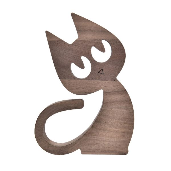 Wooden Cat Figurines Decoration - Image 2