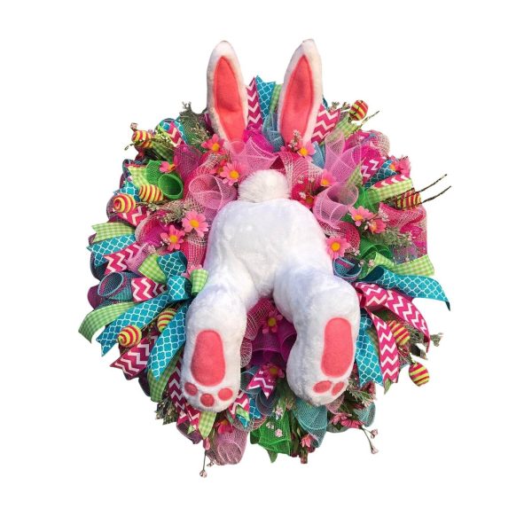 Easter Rabbit Wreath Decoration - Image 2