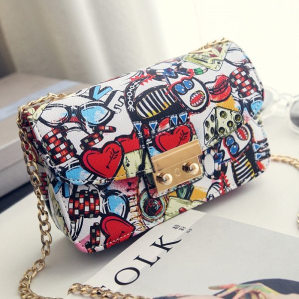 2022 NEW Women's Fashion Graffiti Handbag - Image 2