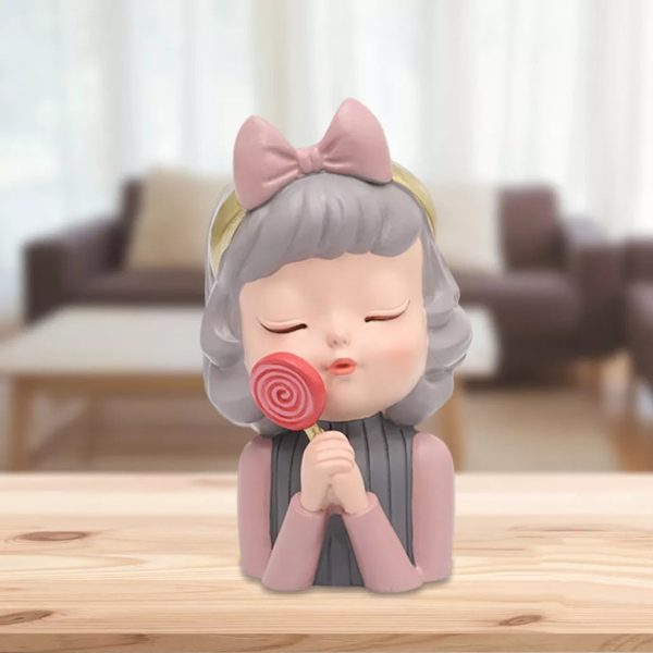 Cute Girl Resin Succulent Pot - Image 3
