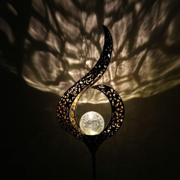 Solar Moon Crackle Garden Light - Image 2