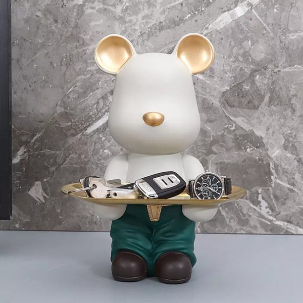 Miniature Cute Bear Sculpture - Image 4